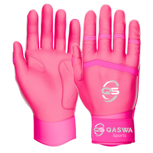 Personalizado Unisex Profesional Correa Corta Puño Rosa Béisbol Bateo Guantes Rendimiento Duradero Diseño Antideslizante - Product Image 1
