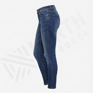 Wholesale Sexy High <b>Waist</b> Skinny Plus Size Women <b>Jeans</b> Slim Fit Denim Pants <b>Ladies</b> Small Leg Shaping <b>Elastic</b> Trendy Fashionable - Product Image 3