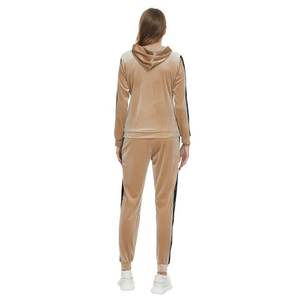 Conjunto Deportivo Casual Bordado de Invierno, Sudadera con Capucha Negra, Corte Ajustado, Terciopelo, para Hombre, Mangas Largas, 2026 - Product Image 2