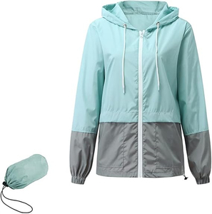 Customized Wholesale Price Women's <b>Lightweight</b> Hooded Waterproof Outdoor <b>Jacket</b> Cotton for Women - Product Image 1