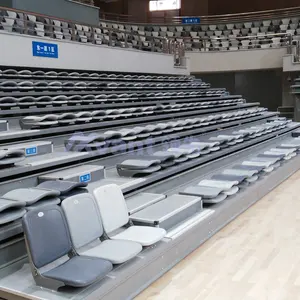 Avant Telescopische Platform Bleacher Systemen Arena Ruimte Binnenshuis Te Besparen Op Beweegbare Intrekbare Tribune Opvouwbare Sporttribune-Stoelen