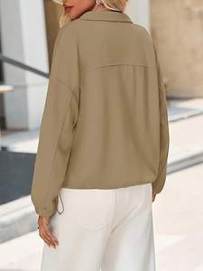 Sudadera pulóver polar de cuello redondo para mujer de calidad superior - Product Image 5