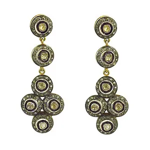 Pendientes Largos de Lujo con Diamantes para Mujer, Chapados en Oro, con Forma de Gota de Agua, Perla y Circonita, para Bodas y Fiestas - Product Image 2