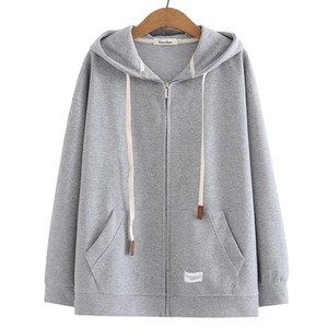 100% <b>Organic</b> Cotton Breathable Pullover New Casual Oversized Hoodies for Woman Customize Drop-shoulder Zipper Hoodies - Product Image 2
