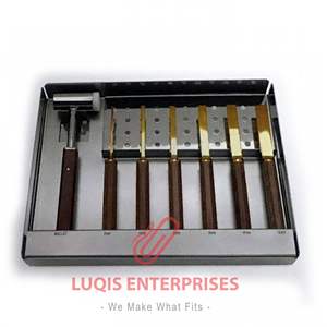 Osteotome ultra-fin en titane nitridé, instrument chirurgical ORL, acier inoxydable de qualité médicale, outil osseux de précision - Product Image 1