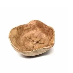 Bol en bois au design moderne et raffiné le plus vendu Bol de nourriture pour ustensiles de cuisine polyvalents pour salade et fruits Bol de service Prix d'usine - Product Image 1