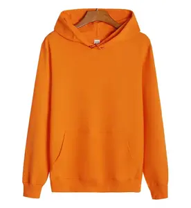 OEM Hombres Básico Liso Sudadera con capucha de alta calidad 100% Algodón Fleece Sudadera Pull Over Diseño PARA EL Invierno - Product Image 2