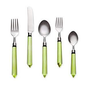 Ensemble de couverts de couleur décorative dorée Finition peinte moderne avec plusieurs tailles et motifs façonnés Ensembles de couverts - Product Image 5