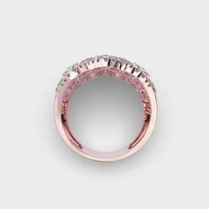 Queen Elizabeth Original Lab Grown Multi-Stone Anillo de compromiso Estilo princesa Marquesa Corte Anillo de bodas - Product Image 5