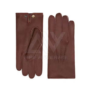 Gants en cuir pour hommes AFIFA WEARS AW-4822 de haute qualité, conçus sur mesure, avec détection d'aiguille, pour usage décontracté en extérieur en hiver, vente en gros - Product Image 1