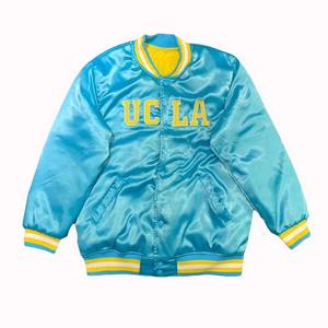 Los productos más populares, chaqueta de satén personalizada para hombre, chaquetas de estilo americano de satén liso para hombre de alta calidad a la venta - Product Image 5