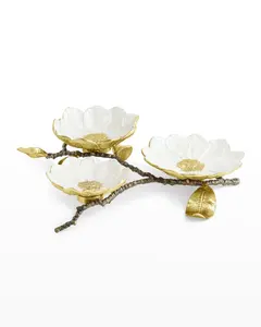 Plateau de service multifonctionnel Art déco en métal fait à la main pour fruits de noël couleur/taille/logo personnalisable - Product Image 4