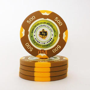 คาสิโนชิปโปกเกอร์ดิน14gm หรูหราคุณภาพระดับคาสิโนพร้อมโลโก้ที่กำหนดได้เองภายในรูปลอกเพื่อเพิ่มประสบการณ์การเล่นโป๊กเกอร์ของคุณ - Product Image 5