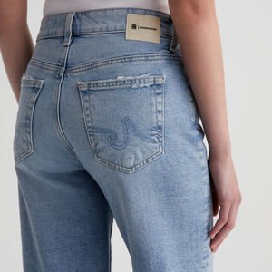 OEM Pantalon Jeans Denim Personnalisé Femme Jeans Taille Haute Pantalon Denim Droit Oversize Pantalon Long Femmes Coton - Product Image 2