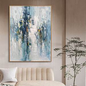 Gradiente moderno sogni blu azzurro astratta arte della parete - Product Image 3