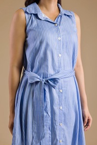 ชุดเดรสปาร์ตี้ลายดอกไม้ผ้าเรยอนสำหรับผู้หญิงสไตล์วินเทจระบายอากาศได้สำหรับวันหยุดพักผ่อน - Product Image 2