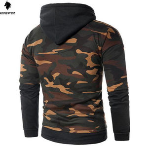 เสื้อมีฮู้ดแบบสวมหัวของผู้ชายผ้าฝ้ายโพลีเอสเตอร์ผ้า100% สีทึบดีไซน์ตามสั่ง - Product Image 2