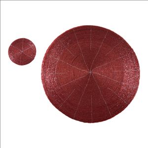 CREATIVE HANDMADE ROYAL GOLDEN ROUND <b>GLASS</b> BEAD PLACE-<b>MAT</b> RUNNER <b>TABLE</b> <b>MAT</b> SIMPLE & ATTRACTIVE LOOK at BEST PRICE - Product Image 4