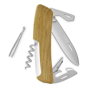 Coltello Pieghevole Swiza Allmatt Standard D03 - 11 Funzioni con Manico in Legno di Quercia - Product Image 2