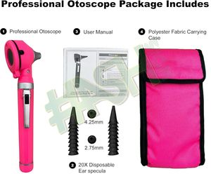 Mini kit portátil de otoscopio de fibra óptica LED de bolsillo, fuente de alimentación Manual, juego de alcance de oído estándar para prueba de examen médico - Product Image 6
