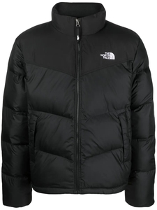เสื้อแจ็คเก็ตพัฟเฟอร์ Saikuru ของ North Face สำหรับผู้ชาย คุณภาพพรีเมียม สีดำ ปิดด้วยซิป ปักโลโก้ เสื้อแจ็คเก็ตฤดูหนาวยอดนิยม Saikuru - Product Image 2