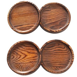Posavasos de madera redondos y taza de café Espesor personalizado para hoteles Restaurantes Uso en fiestas en casa - Product Image 4
