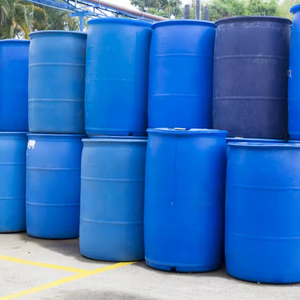 Fûts cylindriques en PEHD 200L 220L (55 gallons) blancs empilables en plastique à vendre - Product Image 2