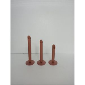 Ensemble de bougeoirs en métal décoratifs minimalistes - Bougeoir élégant à finition mate pour salon et table à manger - Product Image 6