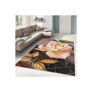 Alfombra clásica de piel con aspecto de mármol, patrón rectangular de felpa para el hogar, sala de estar o suelo, alfombra de gran tamaño con estampado Digital - Product Image 1