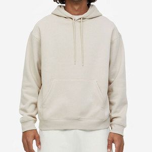 Sweat à capuche oversize vierge de qualité supérieure, épaules tombantes, en molleton bouclette 100 % coton épais, vente en gros pour le marché américain - Product Image 2