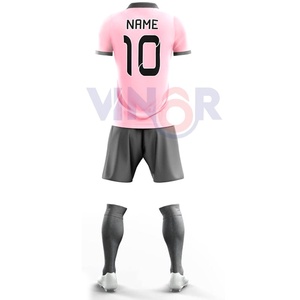 Uniforme de ropa de fútbol totalmente personalizado de alta calidad, tela transpirable, logotipo de alta impresión, suministro de fábrica de diseño OEM para jóvenes y adultos - Product Image 3