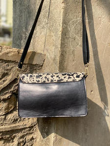 Nouveau Style occidental imprimé Animal fourrure cuir sacs à bandoulière de haute qualité à la mode véritable fourrure animale cuir fronde côté sacs à main - Product Image 6