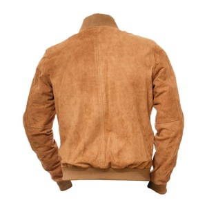 Blouson bombardier à Logo imprimé personnalisé pour homme, coupe-vent en cuir léger surdimensionné pour homme - Product Image 6