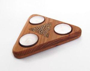 Tarro de vela único Atractivo juego de portavelas de madera de mango de 2 para vendedores en línea a precio directo de fábrica al por mayor por HF CRAFTS - Product Image 2