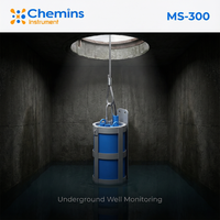 Station de surveillance de la qualité de l'eau des égouts souterrains Chemins MS-300, protection IP68, paramètres DO/Turbidité/pH/Conductivité, 1 an