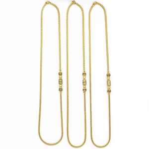 Collares de Cadena de Latón con Baño de Oro Micro de 14K, 18K y 24K con Piedras de Circonita Cúbica para Mujer, Joyería de Moda al por Mayor - Product Image 2