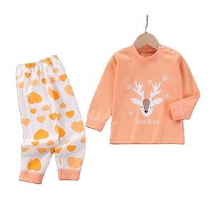 Vêtements pour enfants 2 pièces d'automne et d'hiver sous-vêtements pour enfants costumes pur coton garçons bébé vêtements d'automne pantalons d'automne - Product Image 5