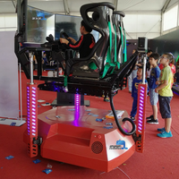 Simulateur de course automobile VR d'intérieur Logitech G29, 3 écrans, mouvement dynamique, expérience VR 9D, construction en acier métallique, 3 DOF, commercial