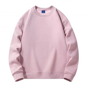 Sudaderas y Hoodies de Invierno para Mujer 2025, Dulces Estilo Coreano, Cuello Redondo, Felpa, 100% Algodón, Transpirables, Gruesas, Colores Sólidos - Product Image 6