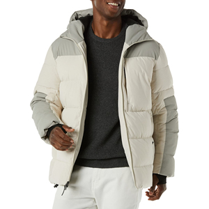 High Street Style Puffer <b>Jacket</b> Comfortable <b>Canvas</b> Fabric Long Sleeves Plus Size <b>for</b> Adults Winter Puffer <b>Jacket</b> - Product Image 2