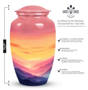 Mountains Funeral <b>Large</b> <b>Urns</b> for Human Ashes - Product Image 2