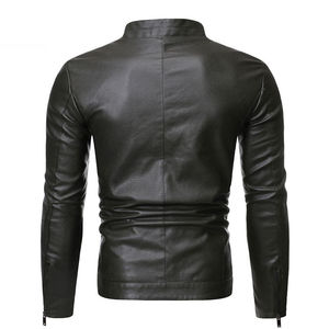Men's <b>Leather</b> <b>Jackets</b> in Solid Colors Genuine <b>Leather</b> Made Full Sleeves Stylish Outdoor <b>Winter</b> <b>Leather</b> <b>Jackets</b> for Men - Product Image 3