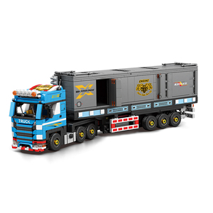 Reobrix 840 Camion Conteneur Lourd Européen Modèle de Blocs de Construction 992 Pièces Semi-Remorque Détachable <span class=keywords><strong>Jouet</strong></span> de Briques à Assembler Soi-même - Product Image 4