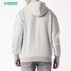Sweat à capuche unisexe en molleton/éponge française, coupe classique, design OEM, logo personnalisé sur le devant, 100 % coton, respirant, séchage rapide, hiver - Product Image 3