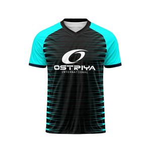 Maillot de football tendance à col en V, modèle 2026, pour adultes, vêtements de sport personnalisés avec impression de nom en couleur unie, haute qualité - Product Image 1