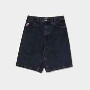 Bermuda Short en jean surdimensionné Baggy haute qualité lavé noir personnalisé longueur au genou - Product Image 3