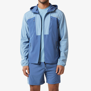 Personalizado de los hombres de invierno a prueba de viento ecológico de nailon chándal cortavientos Zip-Up Hoodie Shorts Set ligero 2026 - Product Image 1