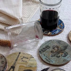 Round Shaped Acrylic <b>Drink</b> <b>Coasters</b> for Home and Office Use Crystal Clear Design to Protect Surfaces from Moisture and Stains - Product Image 1