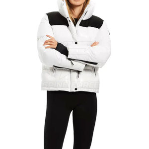 Veste d'hiver matelassée pour femme grande taille 2025 OEM, de qualité supérieure, manches longues, respirante, doublure en nylon écologique, col montant - Product Image 6
