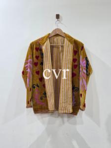 Abrigo de Lujo para Mujer, Bordado, Estilo Uzbeko, Ecológico, Hecho a Mano, de Terciopelo Suzani, Estilo Bohemio para Fiestas de Invierno - Product Image 5